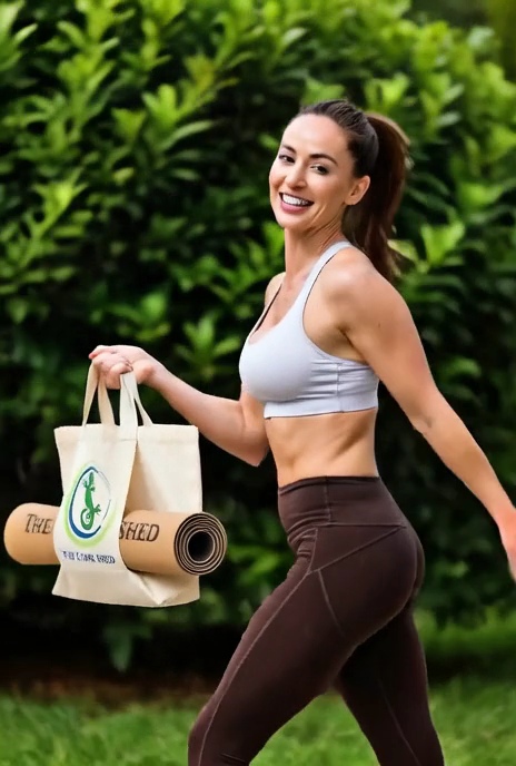 Natural Cork Eco Gym Mat & Carry Bag Set (Blocks not included)